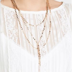 Baublebar layered Y chain necklace